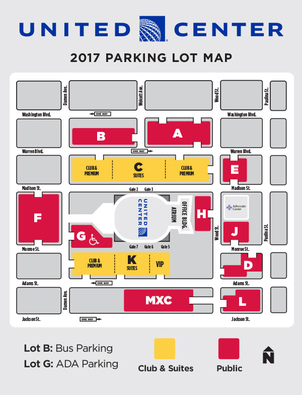 visitors guide plan your visit united center adams center seating chart