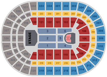 Michael Bublé Seating Chart