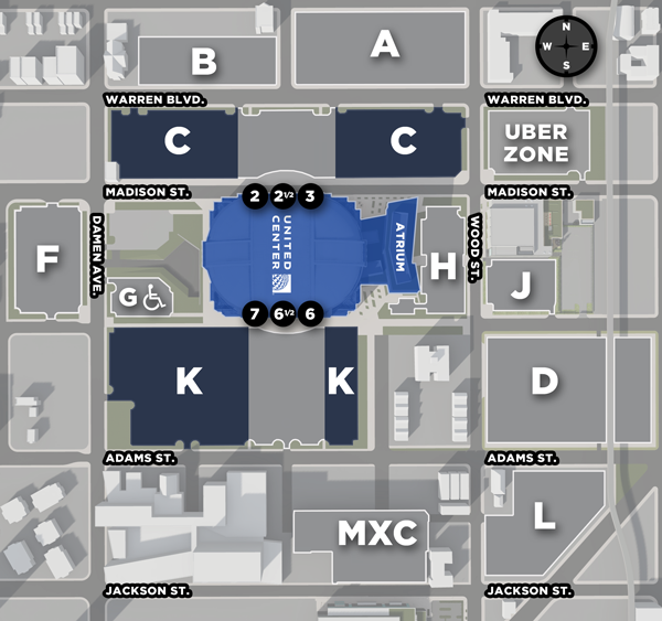 DOWNTOWN CHICAGO MOTORCOACH LOADING ZONES & PARKING LOCATIONS