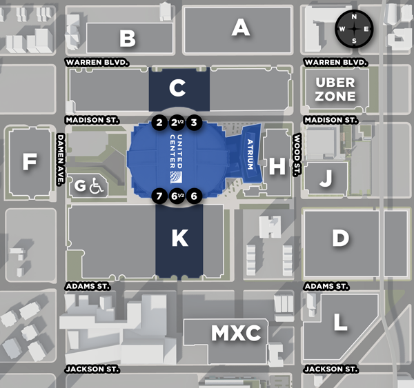 DOWNTOWN CHICAGO MOTORCOACH LOADING ZONES & PARKING LOCATIONS