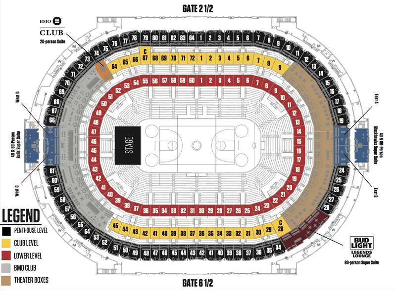 Seating Charts United Center