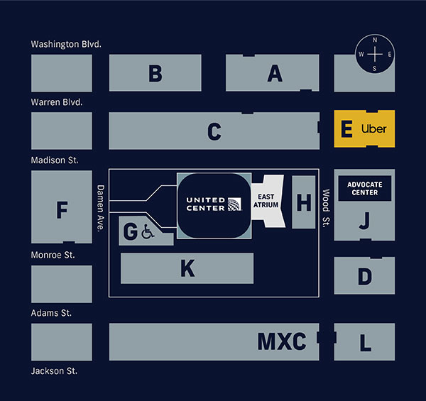 United Center Parking Lot Map