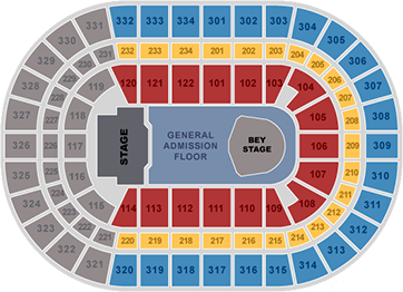 Beyoncé Seating Chart