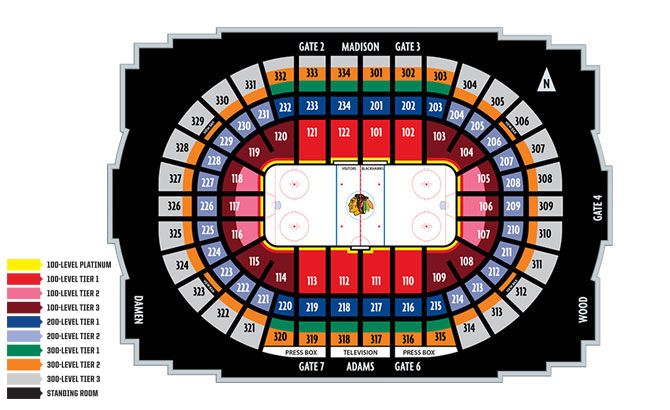 Seating Chart United Center Bulls Game