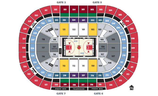 Chicago Bulls Seating Chart