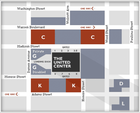 United Center Parking Map – Map Of The World