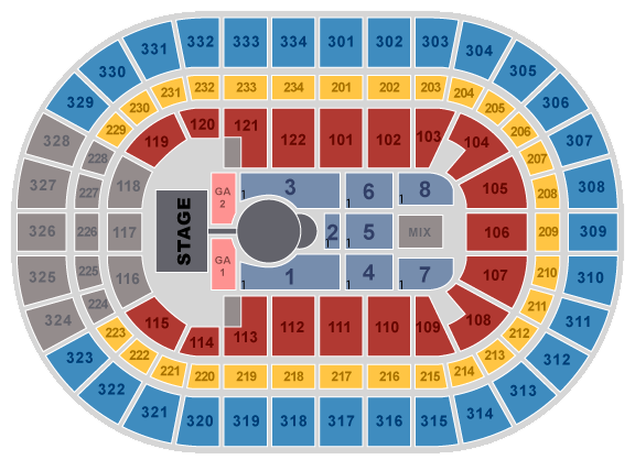 Luke Bryan Seating Chart