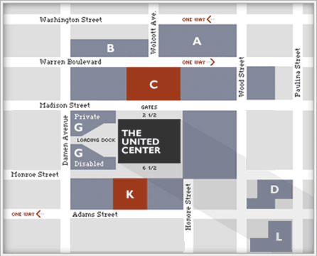 United Center Parking Map – Map Of The World