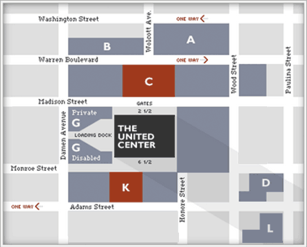 United Center Parking Address