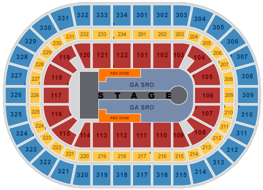 United Center Seating Chart U2